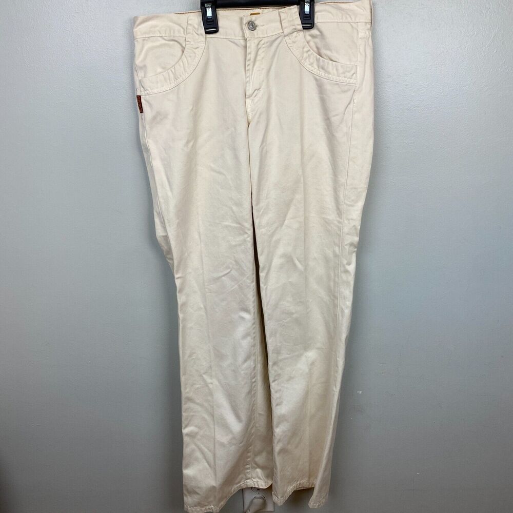 7 For All Mankind Jeans Women's 31 White U112068U-068U Made In USA‎ Embroidered